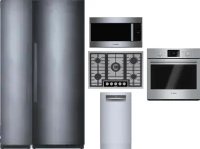 6 Piece Package Includes Refrigerator, Freezer, Cooktop, Wall Oven, Microwave And Dishwasher