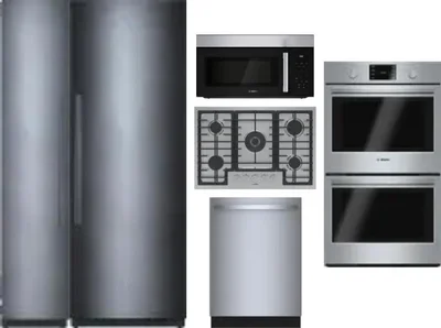 6 Piece Package Includes Refrigerator, Freezer, Cooktop, Wall Oven, Microwave And Dishwasher