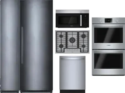 6 Piece Package Includes Refrigerator, Freezer, Cooktop, Wall Oven, Microwave And Dishwasher