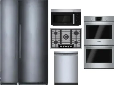 6 Piece Package Includes Refrigerator, Freezer, Cooktop, Wall Oven, Microwave And Dishwasher