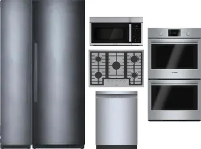 6 Piece Package Includes Refrigerator, Freezer, Cooktop, Wall Oven, Microwave And Dishwasher