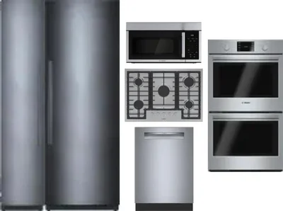 6 Piece Package Includes Refrigerator, Freezer, Cooktop, Wall Oven, Microwave And Dishwasher