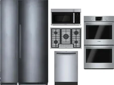 6 Piece Package Includes Refrigerator, Freezer, Cooktop, Wall Oven, Microwave And Dishwasher