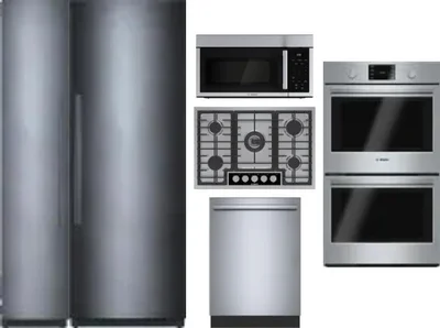 6 Piece Package Includes Refrigerator, Freezer, Cooktop, Wall Oven, Microwave And Dishwasher