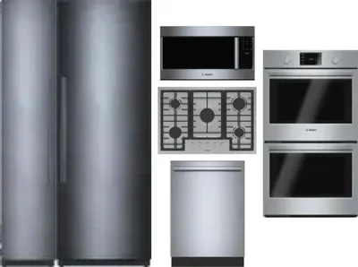 6 Piece Package Includes Refrigerator, Freezer, Cooktop, Wall Oven, Microwave And Dishwasher