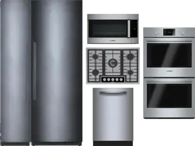 6 Piece Package Includes Refrigerator, Freezer, Cooktop, Wall Oven, Microwave And Dishwasher