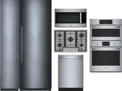 6 Piece Package Includes Refrigerator, Freezer, Cooktop, Wall Oven, Microwave And Dishwasher