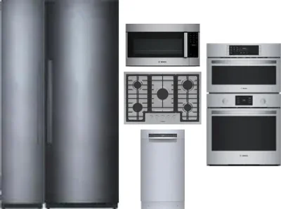 6 Piece Package Includes Refrigerator, Freezer, Cooktop, Wall Oven, Microwave And Dishwasher