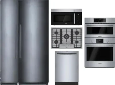 6 Piece Package Includes Refrigerator, Freezer, Cooktop, Wall Oven, Microwave And Dishwasher