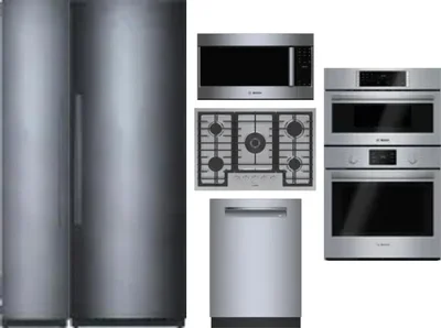 6 Piece Package Includes Refrigerator, Freezer, Cooktop, Wall Oven, Microwave And Dishwasher