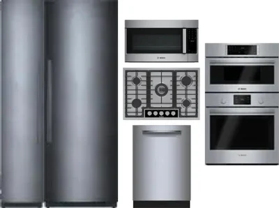 6 Piece Package Includes Refrigerator, Freezer, Cooktop, Wall Oven, Microwave And Dishwasher