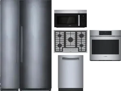6 Piece Package Includes Refrigerator, Freezer, Cooktop, Wall Oven, Microwave And Dishwasher