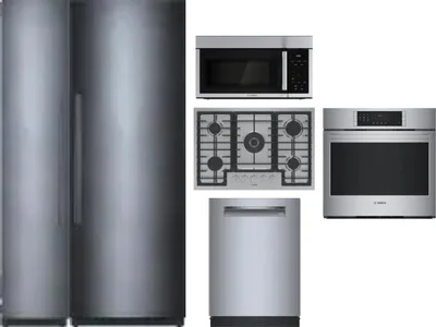 6 Piece Package Includes Refrigerator, Freezer, Cooktop, Wall Oven, Microwave And Dishwasher