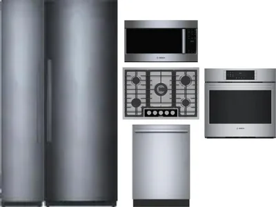 6 Piece Package Includes Refrigerator, Freezer, Cooktop, Wall Oven, Microwave And Dishwasher