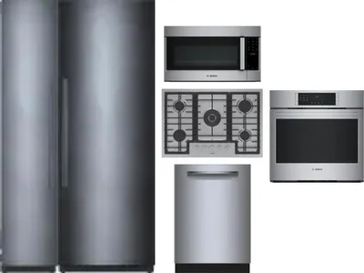 6 Piece Package Includes Refrigerator, Freezer, Cooktop, Wall Oven, Microwave And Dishwasher