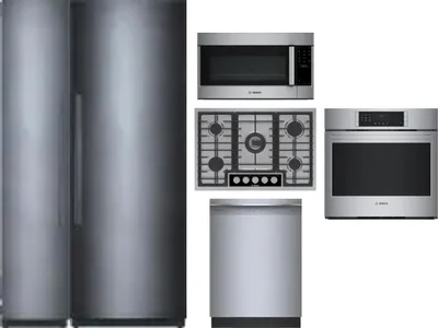 6 Piece Package Includes Refrigerator, Freezer, Cooktop, Wall Oven, Microwave And Dishwasher