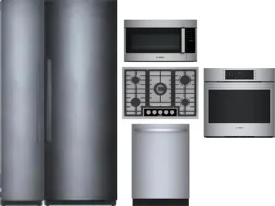 6 Piece Package Includes Refrigerator, Freezer, Cooktop, Wall Oven, Microwave And Dishwasher