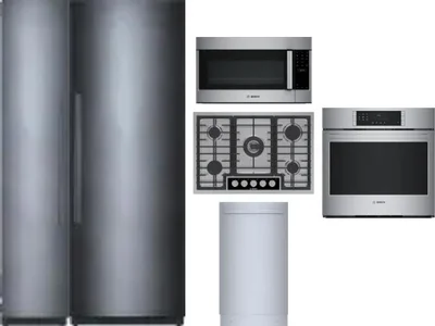 6 Piece Package Includes Refrigerator, Freezer, Cooktop, Wall Oven, Microwave And Dishwasher