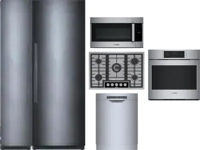 6 Piece Package Includes Refrigerator, Freezer, Cooktop, Wall Oven, Microwave And Dishwasher