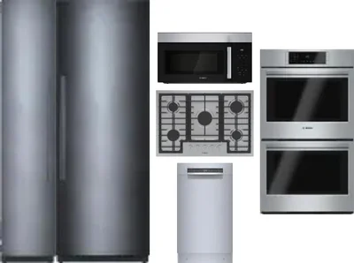 6 Piece Package Includes Refrigerator, Freezer, Cooktop, Wall Oven, Microwave And Dishwasher
