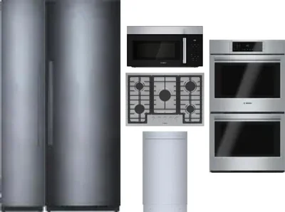 6 Piece Package Includes Refrigerator, Freezer, Cooktop, Wall Oven, Microwave And Dishwasher