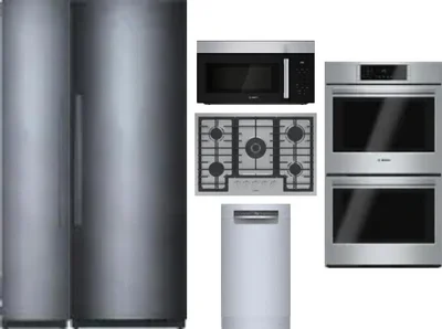 6 Piece Package Includes Refrigerator, Freezer, Cooktop, Wall Oven, Microwave And Dishwasher