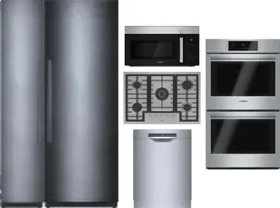 6 Piece Package Includes Refrigerator, Freezer, Cooktop, Wall Oven, Microwave And Dishwasher