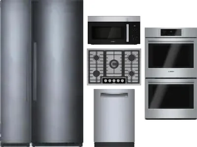 6 Piece Package Includes Refrigerator, Freezer, Cooktop, Wall Oven, Microwave And Dishwasher