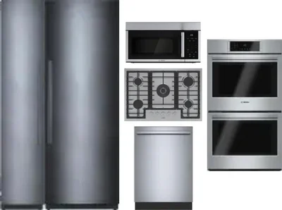 6 Piece Package Includes Refrigerator, Freezer, Cooktop, Wall Oven, Microwave And Dishwasher