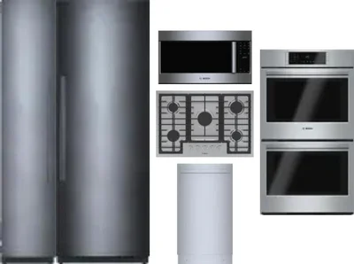 6 Piece Package Includes Refrigerator, Freezer, Cooktop, Wall Oven, Microwave And Dishwasher