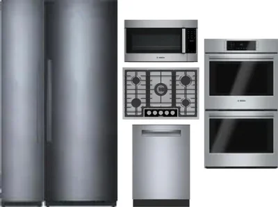 6 Piece Package Includes Refrigerator, Freezer, Cooktop, Wall Oven, Microwave And Dishwasher
