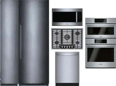 6 Piece Package Includes Refrigerator, Freezer, Cooktop, Wall Oven, Microwave And Dishwasher