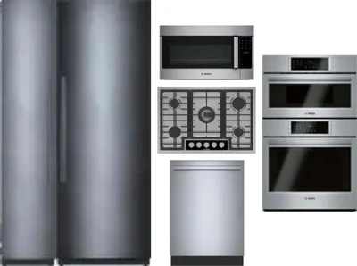 6 Piece Package Includes Refrigerator, Freezer, Cooktop, Wall Oven, Microwave And Dishwasher