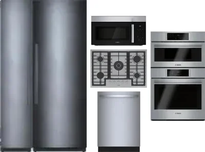 6 Piece Package Includes Refrigerator, Freezer, Cooktop, Wall Oven, Microwave And Dishwasher