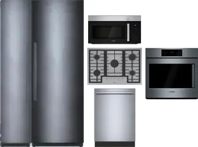 6 Piece Package Includes Refrigerator, Freezer, Cooktop, Wall Oven, Microwave And Dishwasher
