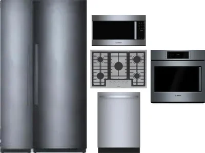 6 Piece Package Includes Refrigerator, Freezer, Cooktop, Wall Oven, Microwave And Dishwasher