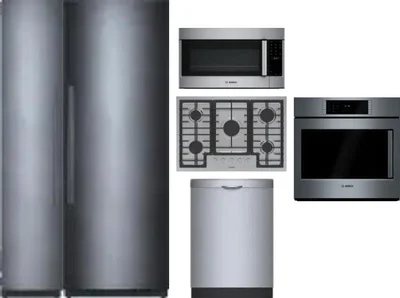 6 Piece Package Includes Refrigerator, Freezer, Cooktop, Wall Oven, Microwave And Dishwasher