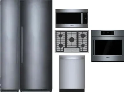 6 Piece Package Includes Refrigerator, Freezer, Cooktop, Wall Oven, Microwave And Dishwasher