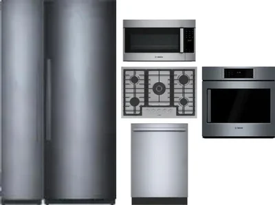 6 Piece Package Includes Refrigerator, Freezer, Cooktop, Wall Oven, Microwave And Dishwasher