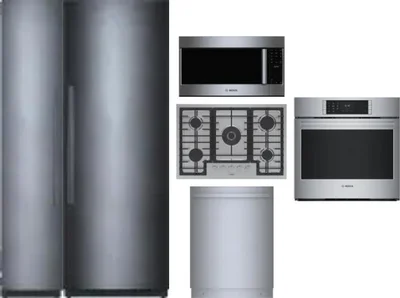 6 Piece Package Includes Refrigerator, Freezer, Cooktop, Wall Oven, Microwave And Dishwasher