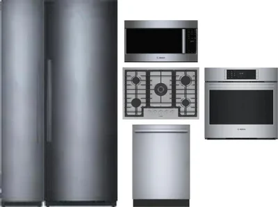 6 Piece Package Includes Refrigerator, Freezer, Cooktop, Wall Oven, Microwave And Dishwasher