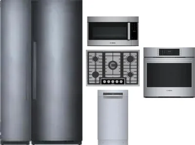 6 Piece Package Includes Refrigerator, Freezer, Cooktop, Wall Oven, Microwave And Dishwasher