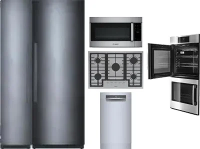 6 Piece Package Includes Refrigerator, Freezer, Cooktop, Wall Oven, Microwave And Dishwasher