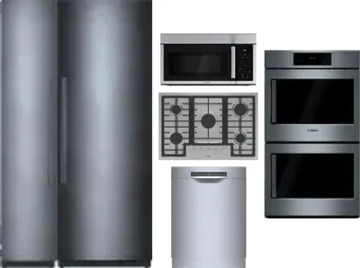 6 Piece Package Includes Refrigerator, Freezer, Cooktop, Wall Oven, Microwave And Dishwasher