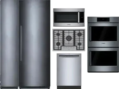 6 Piece Package Includes Refrigerator, Freezer, Cooktop, Wall Oven, Microwave And Dishwasher