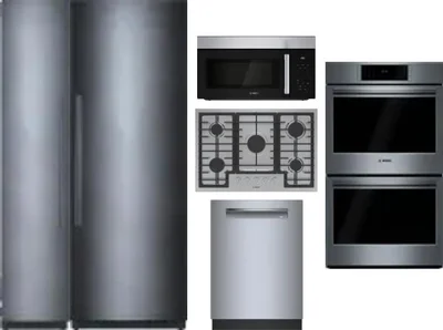 6 Piece Package Includes Refrigerator, Freezer, Cooktop, Wall Oven, Microwave And Dishwasher