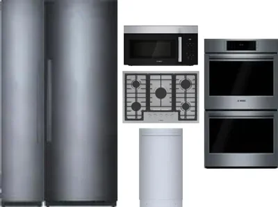 6 Piece Package Includes Refrigerator, Freezer, Cooktop, Wall Oven, Microwave And Dishwasher
