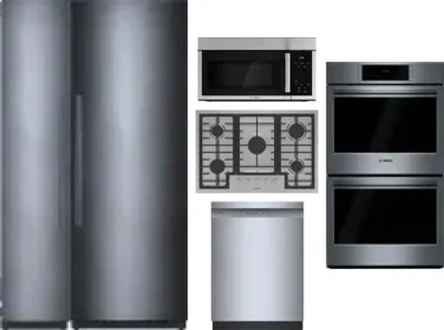 6 Piece Package Includes Refrigerator, Freezer, Cooktop, Wall Oven, Microwave And Dishwasher