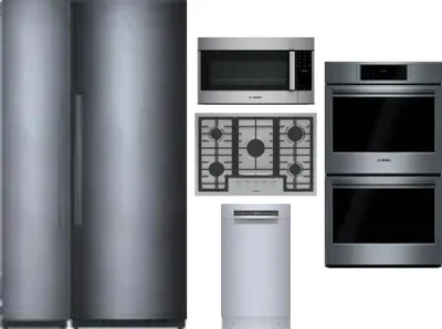 6 Piece Package Includes Refrigerator, Freezer, Cooktop, Wall Oven, Microwave And Dishwasher