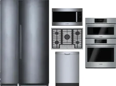 6 Piece Package Includes Refrigerator, Freezer, Cooktop, Wall Oven, Microwave And Dishwasher